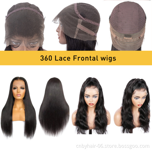 Drop Shipping Transparent 360 Pre Plucked Lace Frontal Wig,Half Lace Frontal Wig Human Hair,Straight 13x6 Hd Frontal Wig